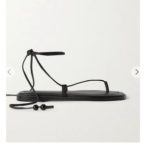 A-emery finch bead-embellished leather sandals with packaging size 36